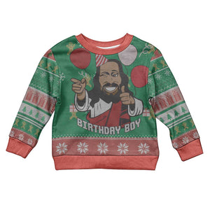 African Birthday Boy Jesus Kid Ugly Christmas Sweater Afro Christmas