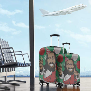 African Birthday Boy Jesus Luggage Cover Afro Christmas