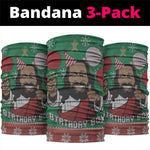 African Birthday Boy Jesus Neck Gaiter Afro Christmas DT03