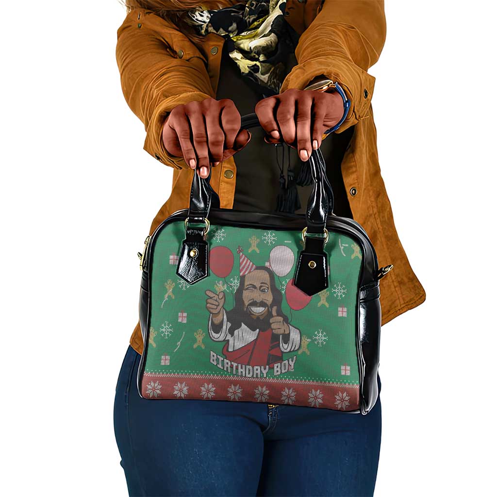 African Birthday Boy Jesus Shoulder Handbag Afro Christmas