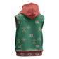 African Birthday Boy Jesus Sleeveless Zip Hoodie Afro Christmas - African Pride