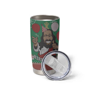 African Birthday Boy Jesus Tumbler Cup Afro Christmas