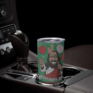 African Birthday Boy Jesus Tumbler Cup Afro Christmas