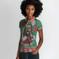 African Birthday Boy Jesus Women Polo Shirt Afro Christmas