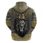 Personalized Black and Gold Lion Africa Hoodie