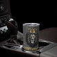 Personalized Black and Gold Lion Africa Tumbler Cup