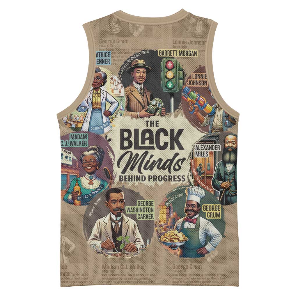 Africa Black Invention Basketball Jersey The Black Minds Behind Progress DT03