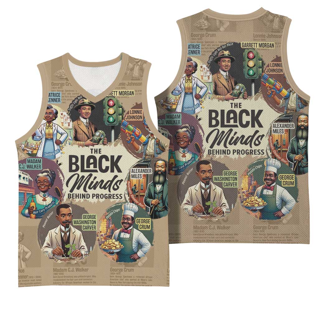 Africa Black Invention Basketball Jersey The Black Minds Behind Progress DT03