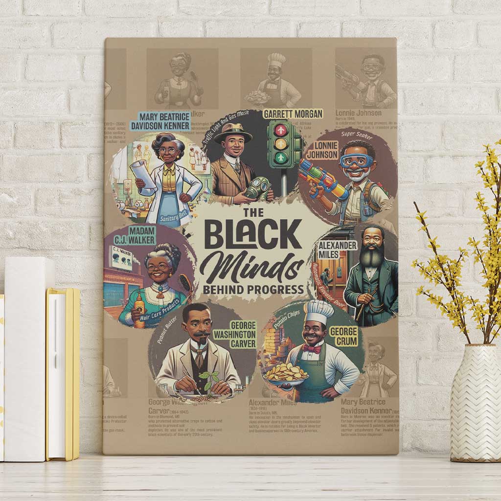 Africa Black Invention Canvas Wall Art The Black Minds Behind Progress