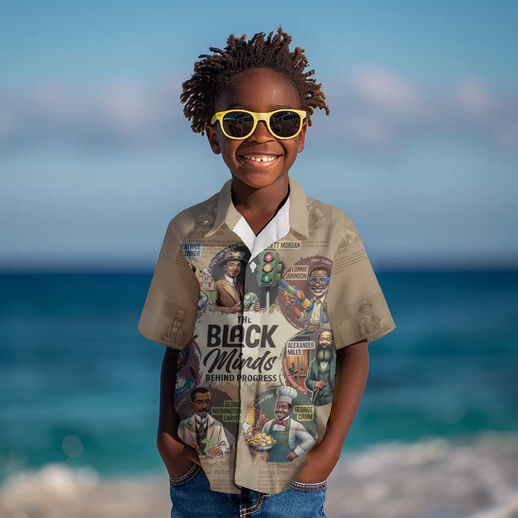 Africa Black Invention Kid Hawaiian Shirt The Black Minds Behind Progress