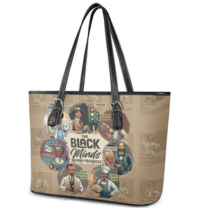 Africa Black Invention Leather Tote Bag The Black Minds Behind Progress