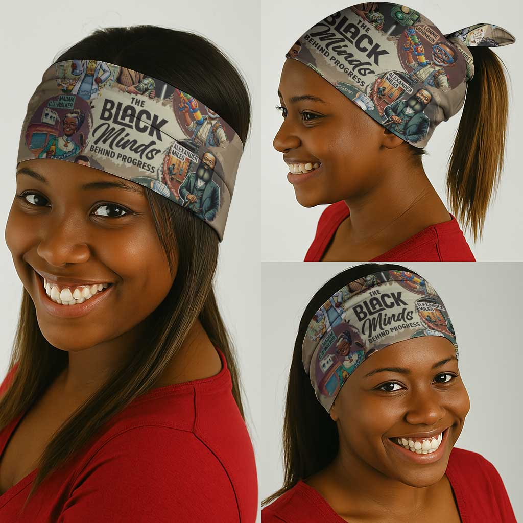 Africa Black Invention Neck Gaiter The Black Minds Behind Progress DT03