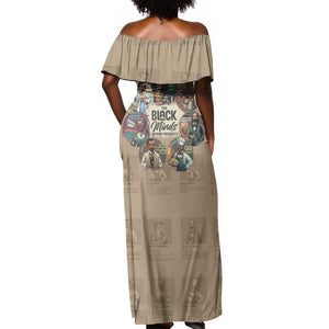 Africa Black Invention Off Shoulder Maxi Dress The Black Minds Behind Progress