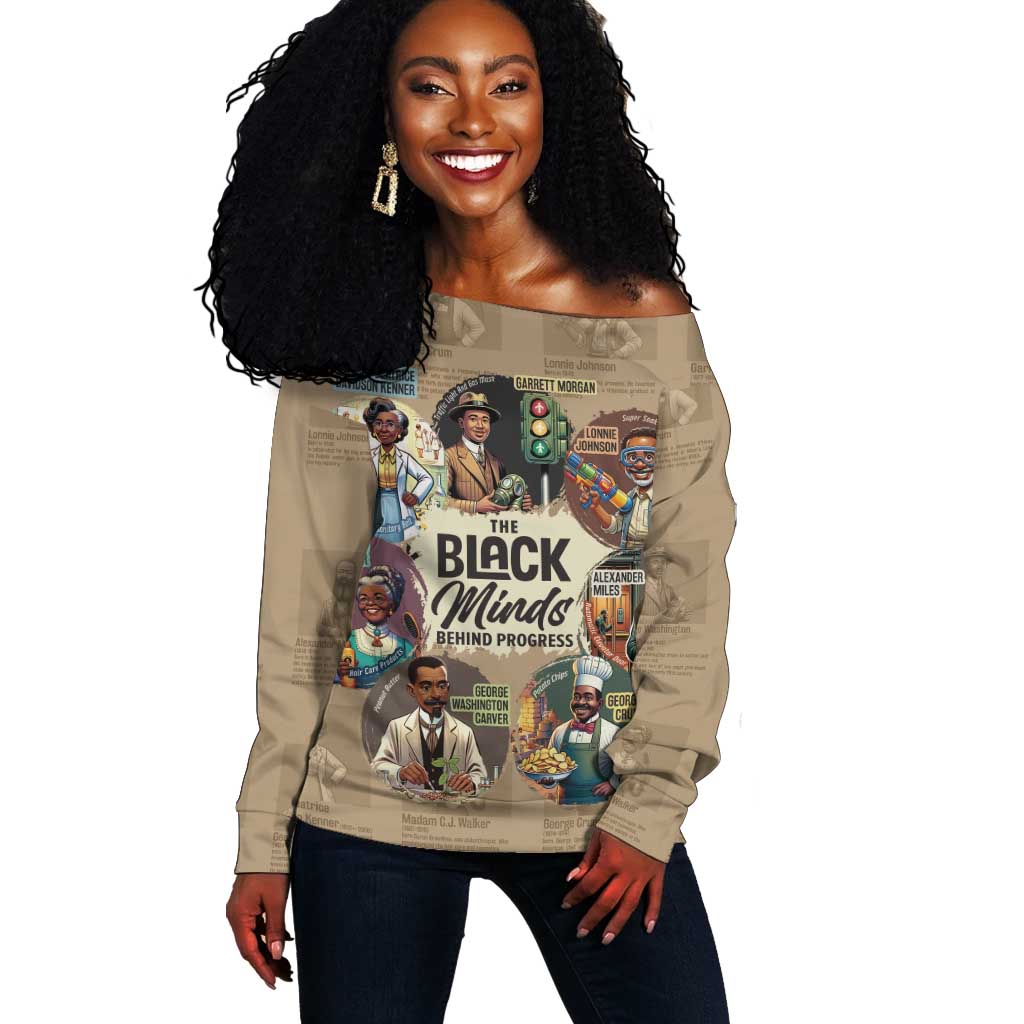 Africa Black Invention Off Shoulder Sweater The Black Minds Behind Progress