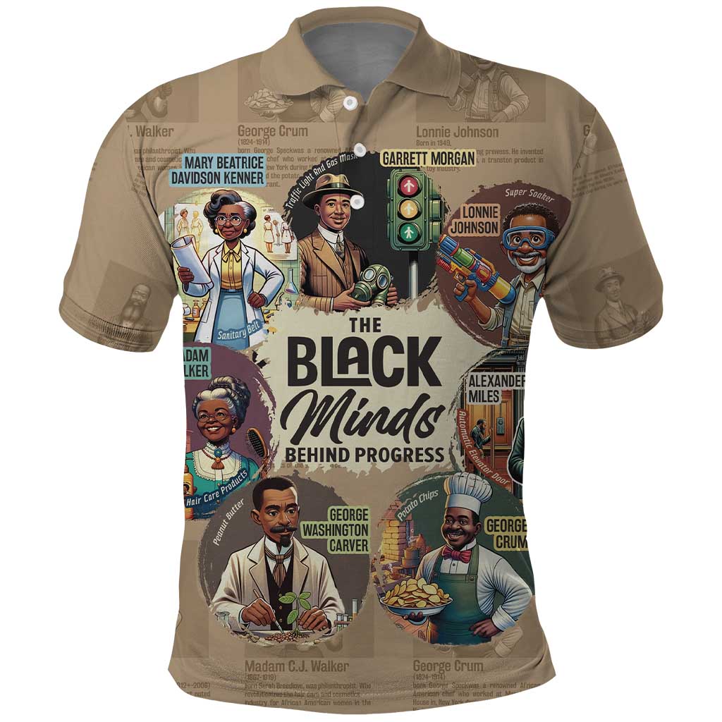 Africa Black Invention Polo Shirt The Black Minds Behind Progress