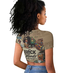 Africa Black Invention Raglan Cropped T shirt The Black Minds Behind Progress