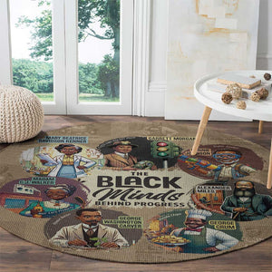 Africa Black Invention Round Carpet The Black Minds Behind Progress