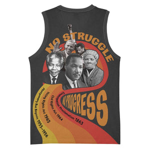 Civil Rights Leaders African American Basketball Jersey No Struggle No Progress DT03