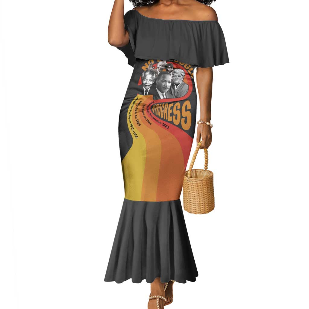 Civil Rights Leaders African American Mermaid Dress No Struggle No Progress