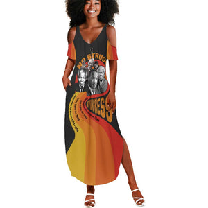 Civil Rights Leaders African American Summer Maxi Dress No Struggle No Progress