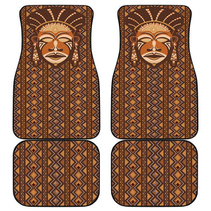 African Mask Printed Mudcloth Car Mats Afro Bogolan