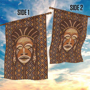 African Mask Printed Mudcloth Garden Flag Afro Bogolan