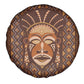 African Mask Printed Mudcloth Spare Tire Cover Afro Bogolan