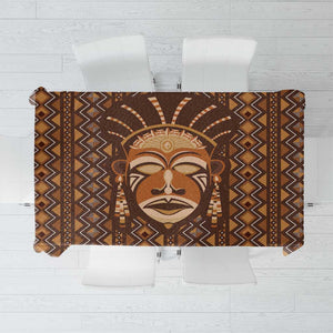 African Mask Printed Mudcloth Tablecloth Afro Bogolan