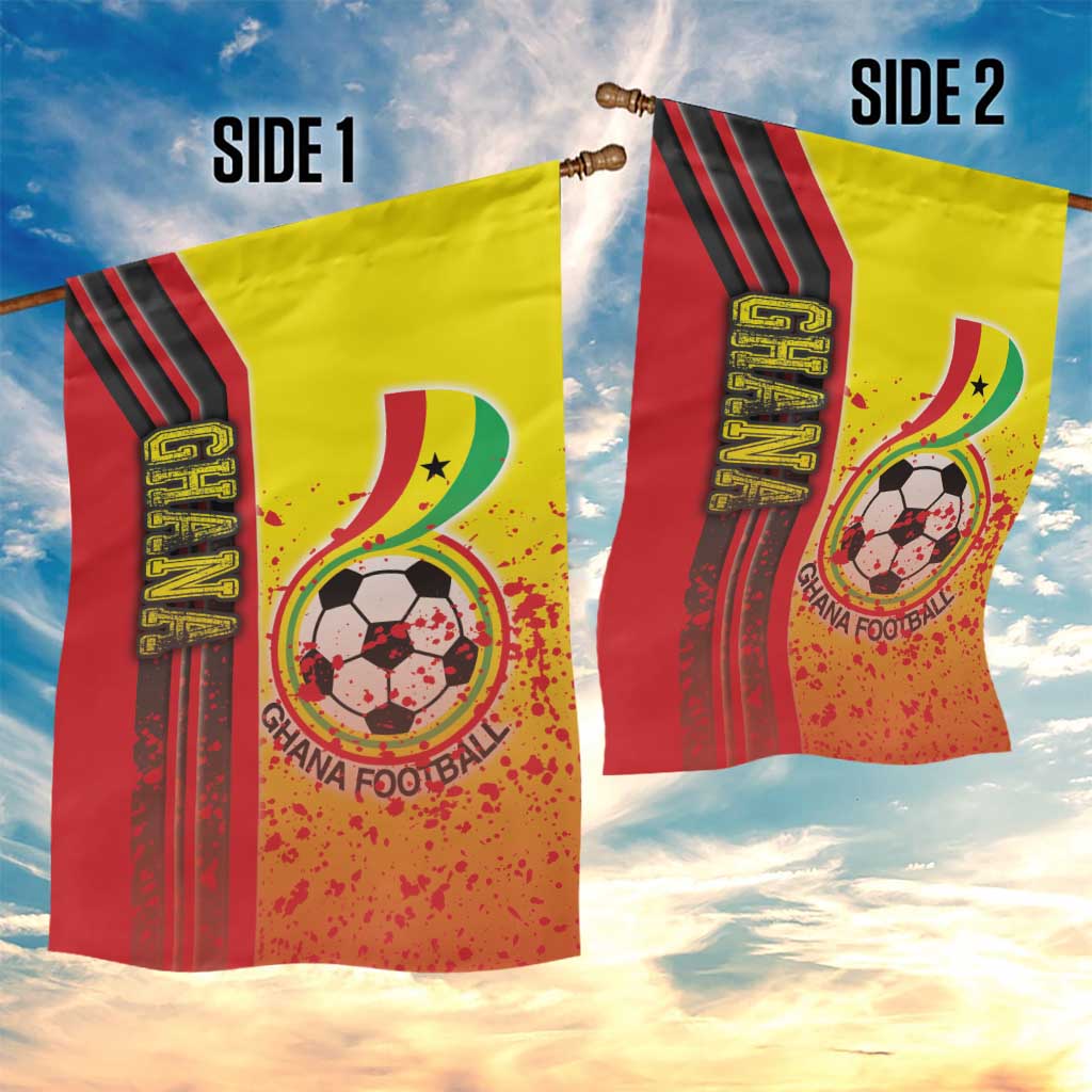 Ghana Soccer Garden Flag Black Stars Football - Road To Champion