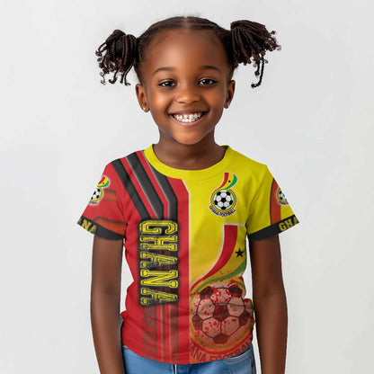 Ghana Soccer Kid T shirt Black Stars Football - Road To Champion