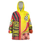 Ghana Soccer Kid Wearable Blanket Hoodie Black Stars Football - Road To Champion