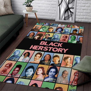 Afro Black Herstory Area Rug African Women History