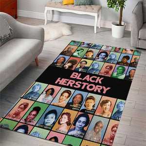 Afro Black Herstory Area Rug African Women History