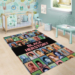 Afro Black Herstory Area Rug African Women History