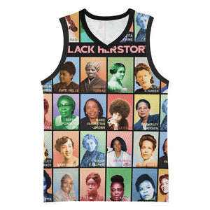 Afro Black Herstory Basketball Jersey African Women History DT03
