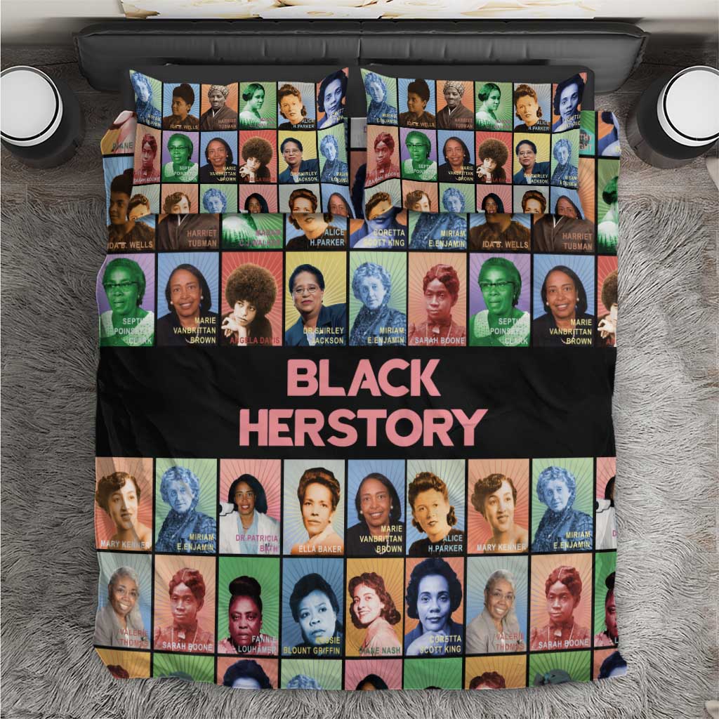 Afro Black Herstory Bedding Set African Women History