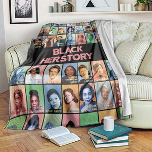 Afro Black Herstory Blanket African Women History