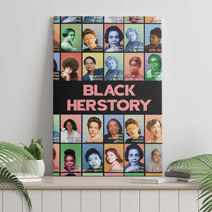 Afro Black Herstory Canvas Wall Art African Women History