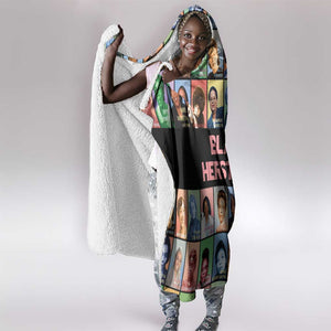 Afro Black Herstory Hooded Blanket African Women History