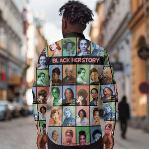 Afro Black Herstory Long Sleeve Button Shirt African Women History