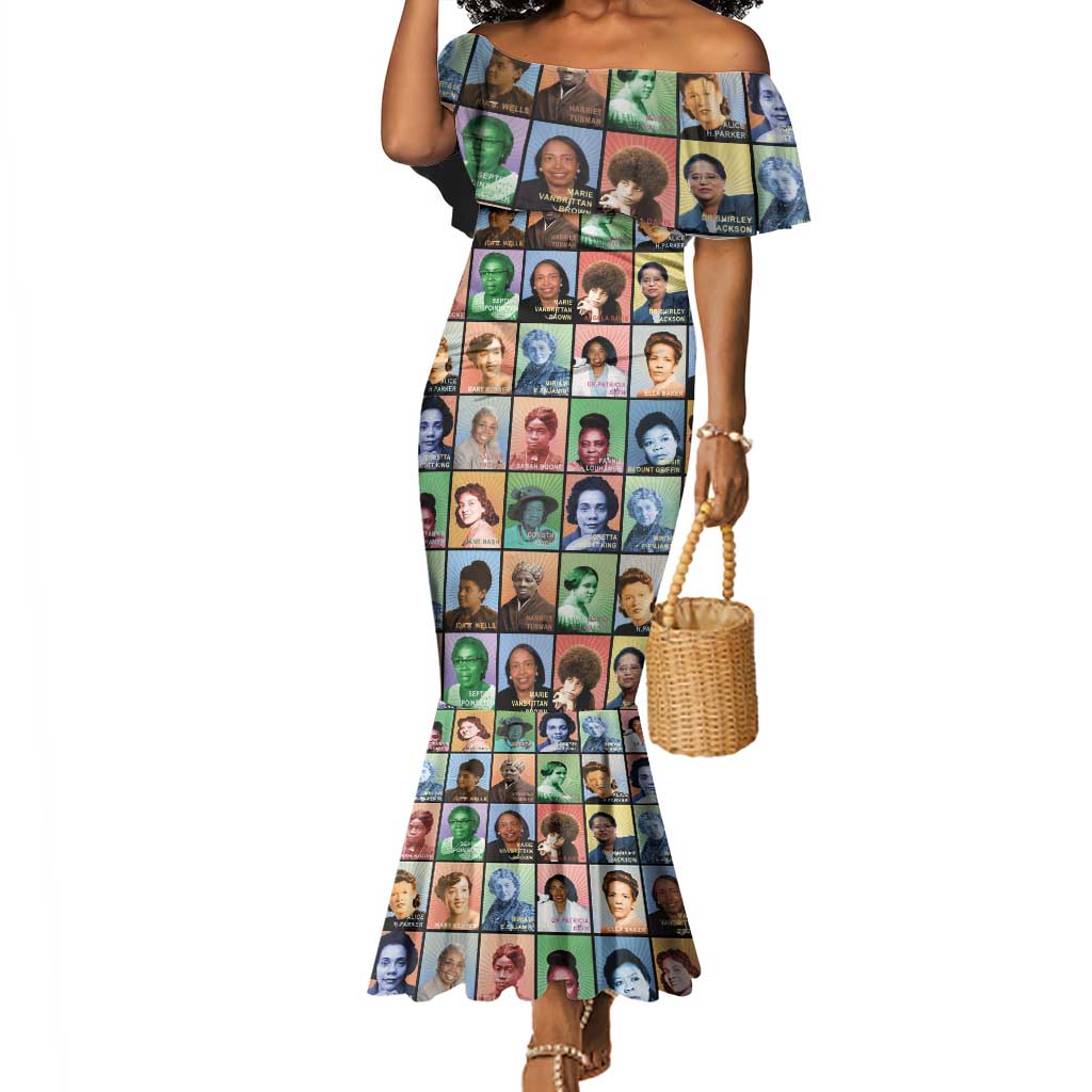 Afro Black Herstory Mermaid Dress African Women History