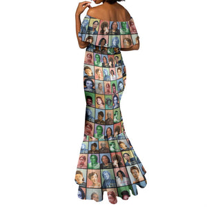 Afro Black Herstory Mermaid Dress African Women History