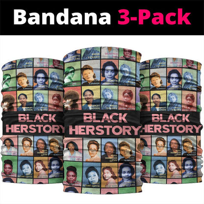Afro Black Herstory Neck Gaiter African Women History DT03