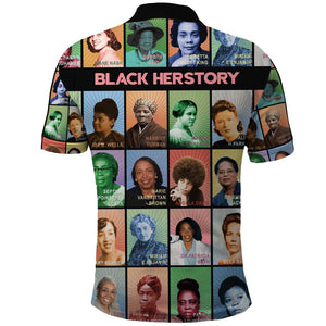 Afro Black Herstory Polo Shirt African Women History