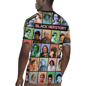 Afro Black Herstory Rugby Jersey African Women History