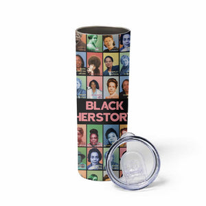 Afro Black Herstory Skinny Tumbler African Women History