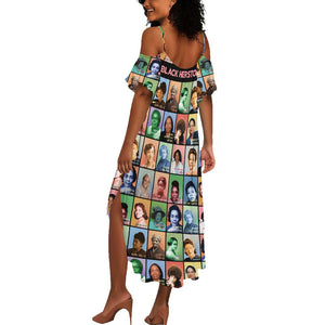 Afro Black Herstory Summer Maxi Dress African Women History