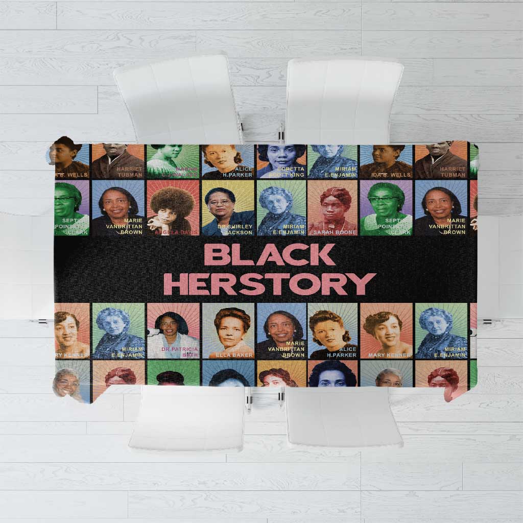 Afro Black Herstory Tablecloth African Women History