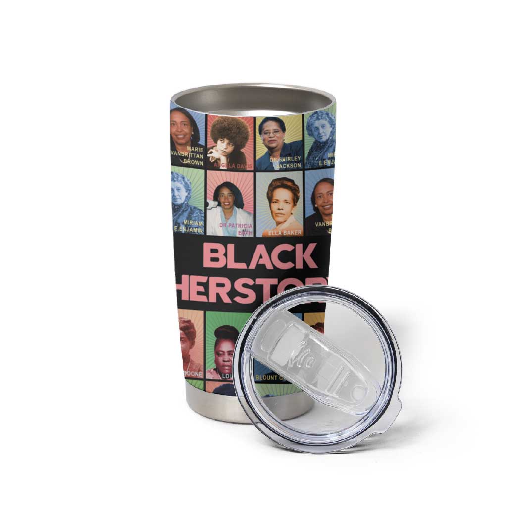 Afro Black Herstory Tumbler Cup African Women History