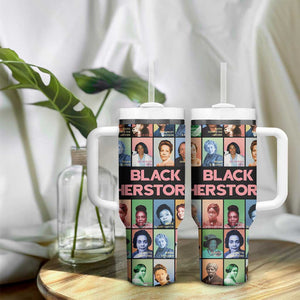 Afro Black Herstory Tumbler With Handle African Women History